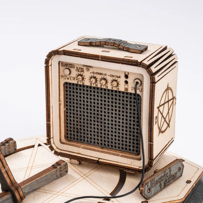 3D Ahşap Puzzle Elektro Gitar