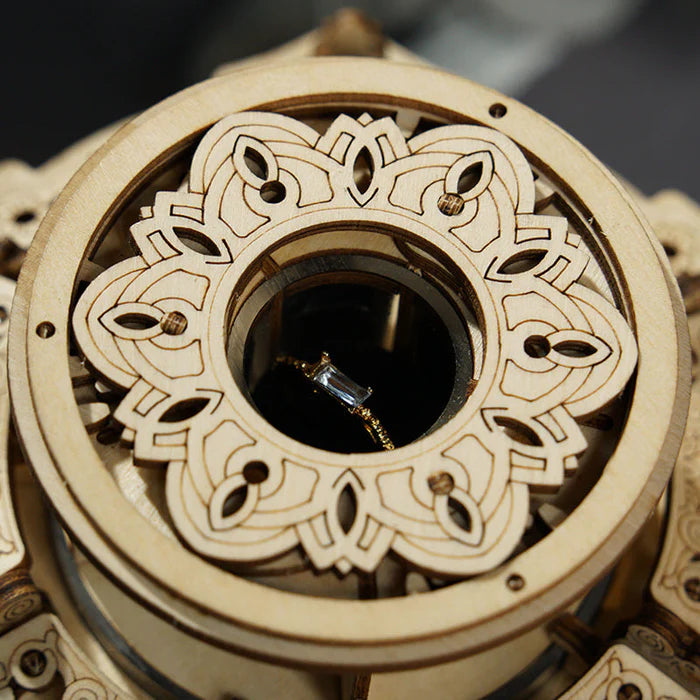 3D Ahşap Puzzle Gizli Bahçe Müzik Kutusu