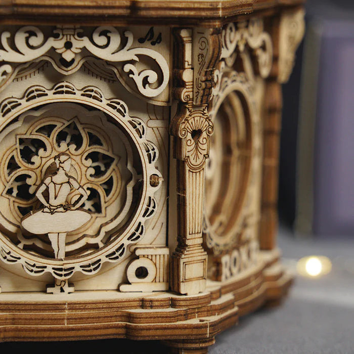 3D Ahşap Puzzle Gizli Bahçe Müzik Kutusu