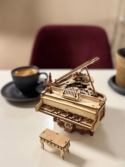 3D Ahşap Puzzle Piyano
