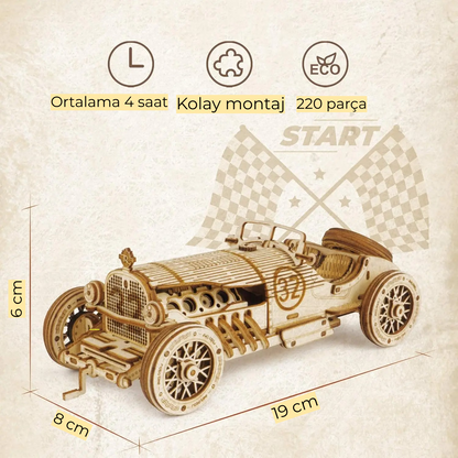 3D Puzzle Yarış Arabası